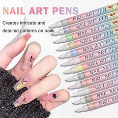 Nail Art Pens Set of 12 Colors